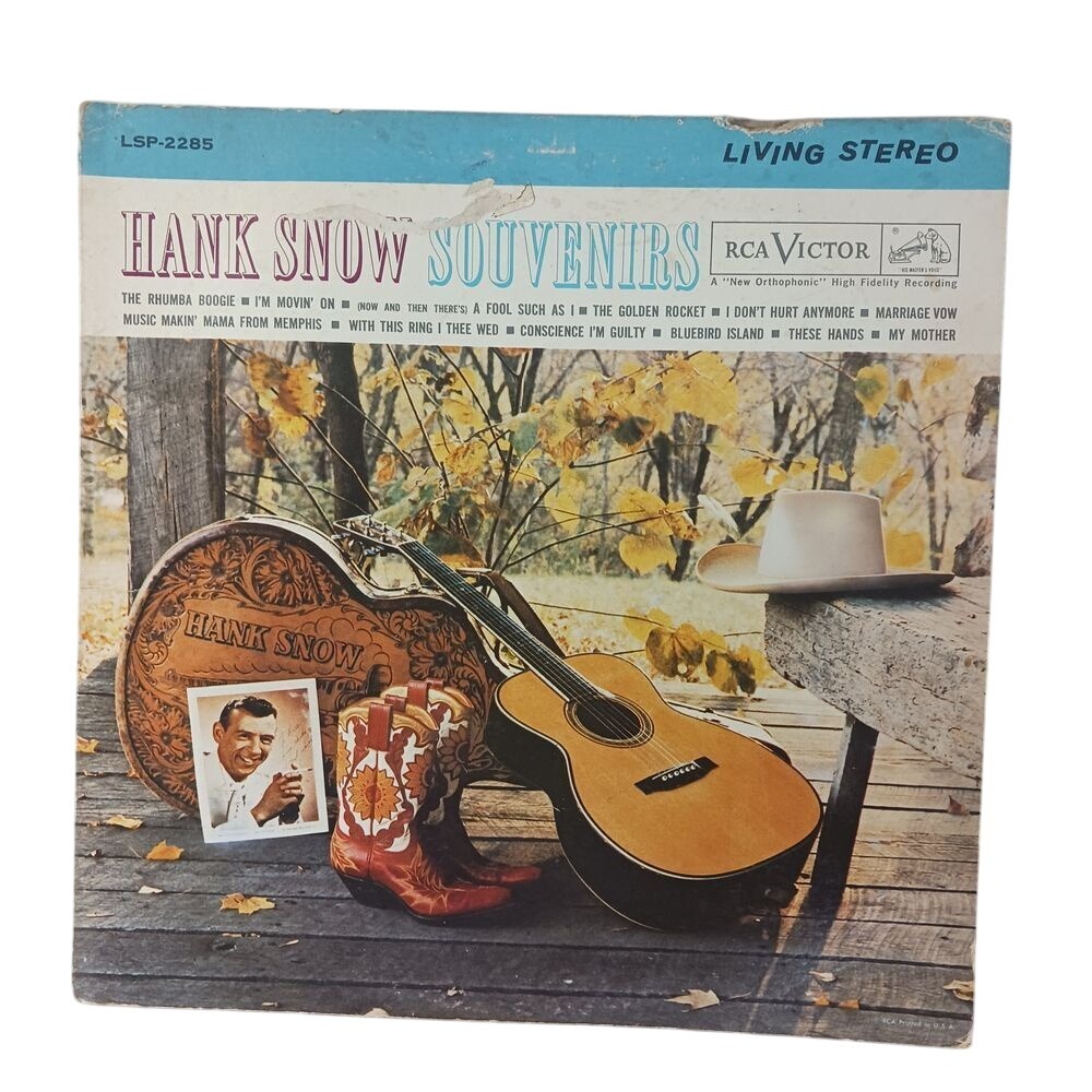 Hank Snow Souvenirs LSP-2285 Vinyl LP RCA Victor Living Stereo Western Americana